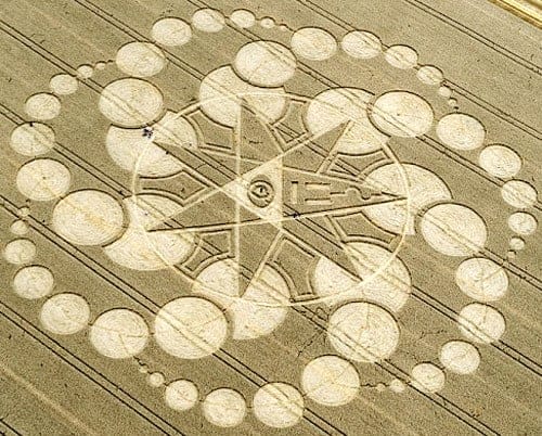 Seven arms of half eaten Eucharists with eight whole ones following behind surrounding the older ones to through the enemy into the bottomless pit. 7 x 8 = 56 Psalm 56:1-2. 