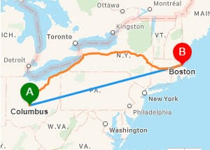 Read more about the article From Columbus OHIO to Boston Mass is 777 Miles.